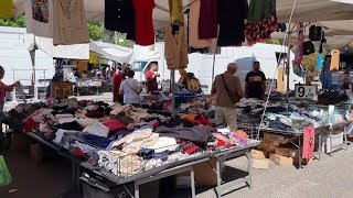 Wednesday Market In Gavardo Near Lago Di Garda Italy [upl. by Leverick]