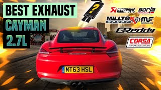 Porsche Cayman Exhaust Sound 27L 🔥 AccelerationStraight PipeTurboArmytrixStockUpgradeMods [upl. by Larentia]