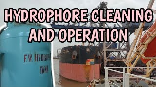 Seaman Vlog Cleaning of Hydrophore and basic Operation  life of Seafarers  Elmismo [upl. by Nezah48]