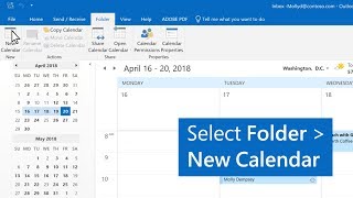 How to create multiple calendars in Outlook [upl. by Yerocal]