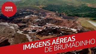 Imagens aéreas da tragédia em Brumadinho [upl. by Sitruc]