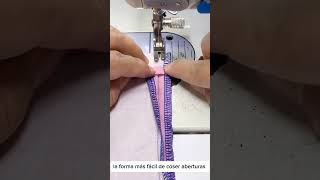 Aprende a coser bonitas aberturas con esta técnica shorts [upl. by Namra]