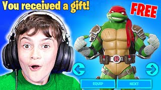 Gifting Little Bro NEW TMNT BUNDLE FREE [upl. by Ahsinnor]