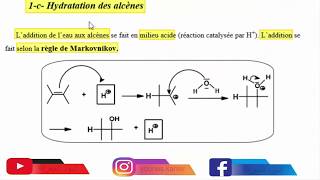 Hydrocarbure SMC S4 Hydratation des alcènes La règle de Markovnikov 15 [upl. by Caravette]