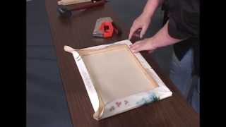 How to Stretch a Canvas for oil amp acrylic paintings giclees and prints [upl. by Caruso300]