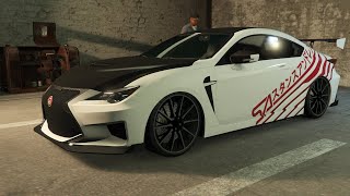 GTA Online  Emperor Vectre Lexus RC F Customization amp Pursuit Race Gameplay [upl. by Judie]