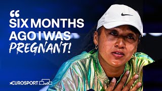 Naomi Osaka reacts to her losing return to Grand Slam action 😪  Australian Open 2024 🇦🇺 [upl. by Natalia]