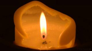 Virtual Candle Close Up Candle with Soft Crackling Fire Sounds Full HD [upl. by Brogle]