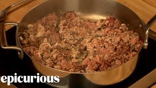 How to Make Italian Pasta Bolognese Part 1 [upl. by Aicenod670]