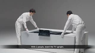 LG WebOS TV How To Install Your OLED C2C3 Stand [upl. by Cirdet]