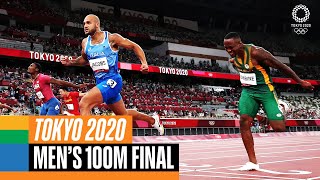 Mens 100m final 🏃‍♂️  Tokyo Replays [upl. by Aicenet]