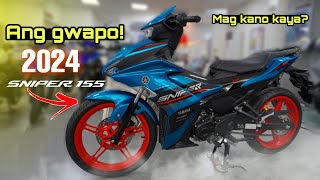 2024 All new Yamaha Sniper 155 Mas pinanganda ang porma Mag kano kaya Walkthrough Review [upl. by Aihseken73]