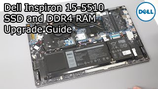 Dell Inspiron 1555105518 2021  SSD and RAM Upgrade Guide [upl. by Santana369]