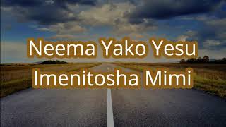 NEEMA YAKE YESU  WS JOHN MUSYOKAOFFICIAL AUDIO [upl. by Elbas256]