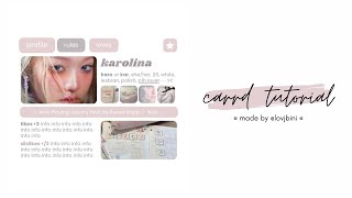 cute interactive carrd tutorial — © owner [upl. by Felicie]