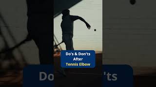 Tennis Elbow Care Tips Dos and Donts shorts [upl. by Aihsiek]