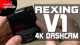 Rexing V1 4K Dash Cam Unboxing amp Review [upl. by Anatollo]