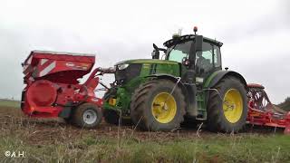 John Deere 8230 amp 6250 R mit Horsch Terrano 4 FX und Kuhn HR Venta TF am Weizen säen JD 2022 8530 [upl. by Rumilly]