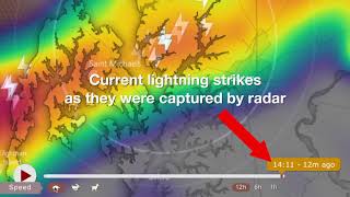 Windy Radar now shows current lightning strikes [upl. by Aleda]