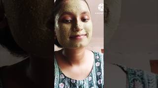 Multani mitti and Neem🌿 face pack for removed pimplesacne and dark spots👍getglowingskinsnehuvlogs [upl. by Htezzil]