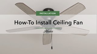 How To Choose Ceiling Fan Size  Hunter [upl. by Lapotin41]