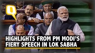 Highlights From PM Modi’s Last Speech in Lok Sabha Ahead of 2019 Polls  The Quint [upl. by Ronaele236]