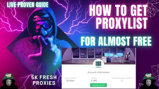 How to Get Proxy list  Method Get Paid Proxy [upl. by Caneghem]