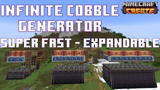 The STRONGEST Cobblestone Farm  Minecraft Create Mod 51 [upl. by Brodench241]