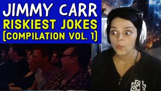 Jimmy Carr  Riskiest Jokes Vol 1  REACTION  He is straight to the point 😂 [upl. by Tnayrb601]