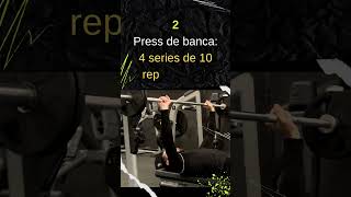 🔥 Rutina en el GYM para el Lunes Pecho y Tríceps 🏋️ gym gymmotivation gymlife shorts gimnasio [upl. by Skyler]