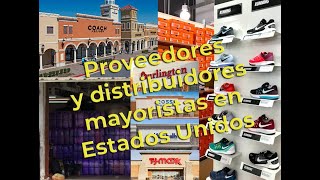 Proveedores y Distribuidores mayoristas en Estados Unidos [upl. by Irami]