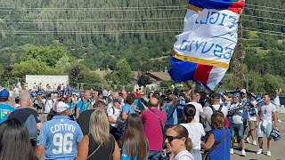 Ritiro Napoli quello che è successo fuori lo stadio è bellissimo 🤩💙 [upl. by Atnauqahs]