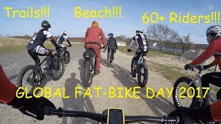 Long Island Global Fat Bike Day 2017  Caumsett Park Fat Biking [upl. by Tarr]