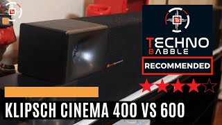 Klipsch Cinema 600 review  We compare it with the Klipsch Cinema 400 [upl. by Lledal]