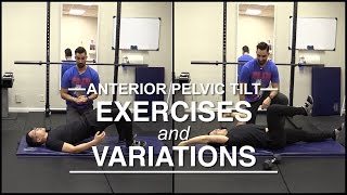 Anterior Pelvic Tilt core exercises with challenging variations [upl. by Kaehpos524]