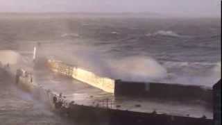 BURGHEAD MORAY SCOTLAND STORM 05 12 13 [upl. by Rebor]