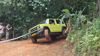 JIMNY VS THAR OFFROADING [upl. by Gary]