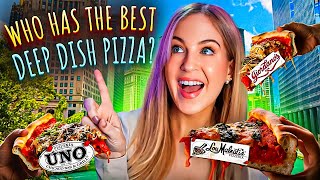 Taste Testing Chicagos quotBESTquot Deep Dish Pizzas [upl. by Gamin]