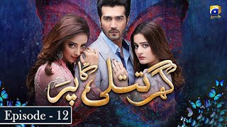 Ghar Titli Ka Par Episode 12  Aiman Khan  Shahzad Sheikh  Har Pal Geo [upl. by Naot177]