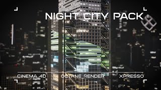 Night City Pack Cinema4DOctaneXpresso [upl. by Bolt]