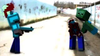 Animation Spotlight quotWhere Them Mobs Atquot  David Guetta Minecraft Parody by Rusplaying [upl. by Nalloh]