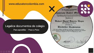 Paso a paso para validar documentos de colegio para apostilar [upl. by Katusha]