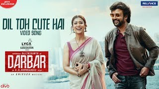 DARBAR Hindi  Dil Toh Cute Hai Video Song  Rajinikanth  AR Murugadoss  Anirudh  Armaan Malik [upl. by Itida]