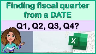 Extracting the fiscal quarter from a date in excel one method to find the financial quarter [upl. by Yderf]