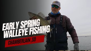 Early Spring Walleye Fishing on the Missouri River [upl. by Niloc611]