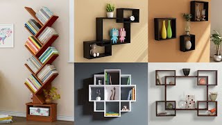 Top 50 Corner Wall Shelves design ideas 2020  Wooden Bookshelf  Creative DIY wall Shelf Designs [upl. by Atiniuq]