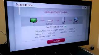 Configurar Rede LAN na LG Smart TV IP e DNS [upl. by Guinna]