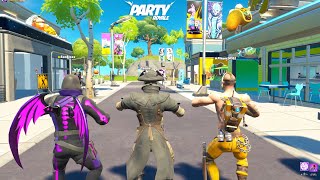 Rare Emotes in Party Royale Perfect Timing [upl. by Irollam392]