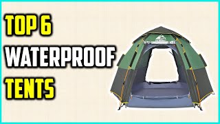 ✅Best Waterproof Tents 2023  Top 6 Waterproof Backpacking Tents For Camping [upl. by Salomi]