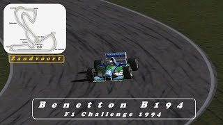 Benetton B194 Onboard  J Verstappen  Zandvoort Netherlands  F1 1994  F1 Challenge 9902 [upl. by Shreeves158]